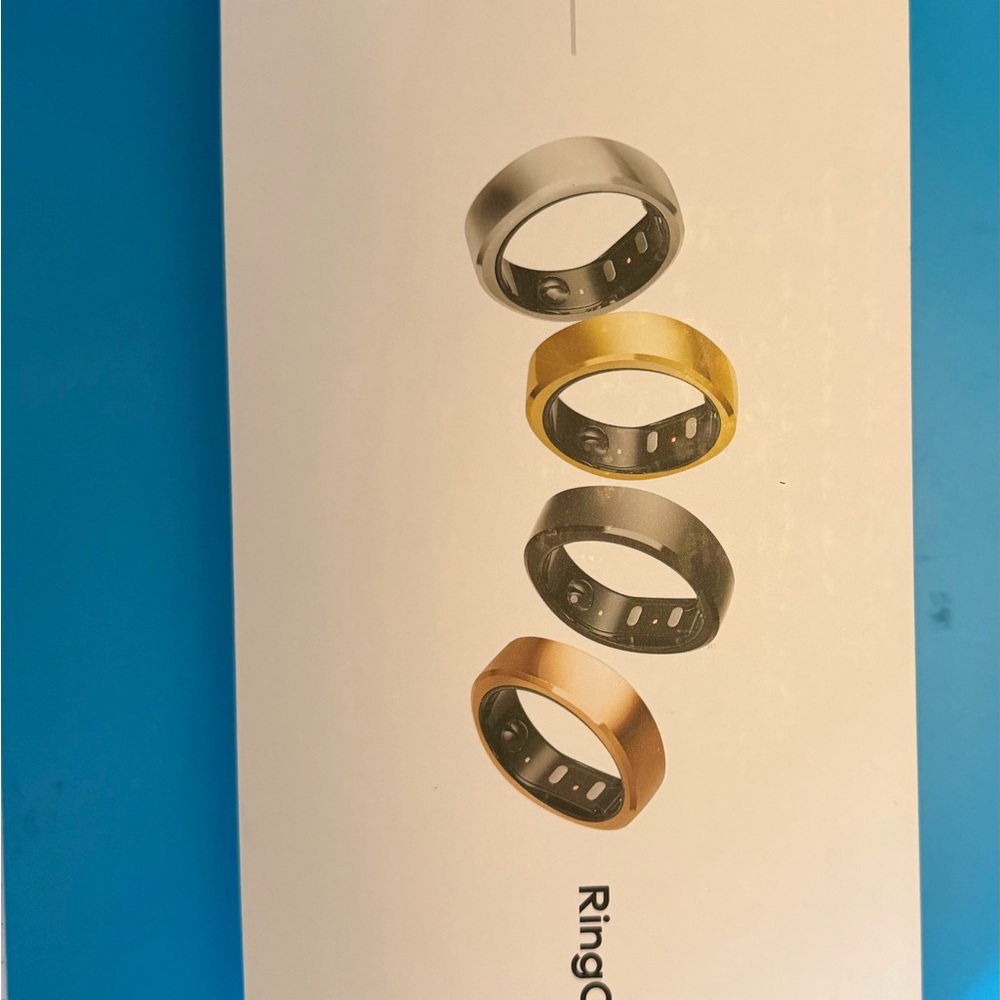 RingConn Smart Wearable Ring - Silver, size 8
